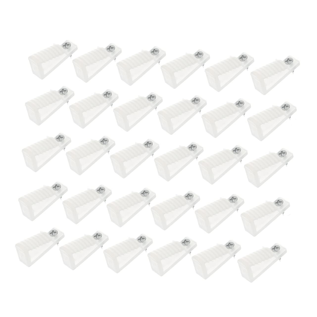 FUNOMOCYA 30Pcs Light Clips for Outdoor String Lights Windproof Hanging Hooks with Screws for Patio Backyard Garden and Holiday Decorations