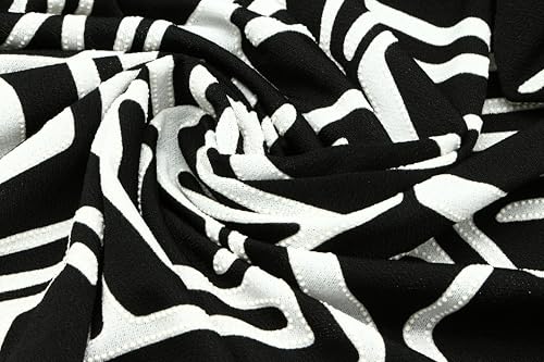 Tissu élégant au mètre 300 x 140 cm : parfait pour la décoration, les vêtements, le linge de maison, le bricolage, le patchwork, les travaux manuels, les projets créatifs, les vêtements, les chemins