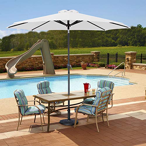 image for Greesum 9FT Patio Umbrella Outdoor Market Table Umbrella with Push But