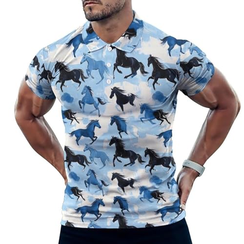 Polo de golf respirant anti-humidité pour homme à séchage rapide
