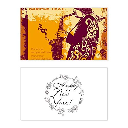 Tarjeta conmemorativa de año nuevo y música jazz, un regalo cultural único lleno de bendiciones