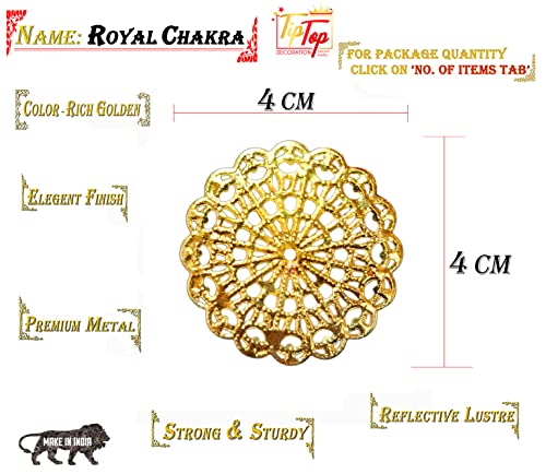 Image of Premium Golden Metal Charms Filigree Connectors for Craft and Jewellery Making Accessories DIY