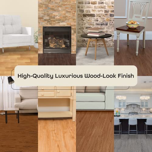 Tivoli Ii Self Adhesive Vinyl Floor Planks, 10 Pack - 6" X 36", Mahogany - Peel & Stick, Diy Flooring - Natural Wood Grain Feel For Kitchen, Dining Room & Bedrooms By Achim Home Decor #TOP4