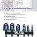 WADEO Swage Tool HVAC Repairing Set, Air Conditioner Copper Tube Expander Swaging Tool, Copper Pipe Boring Drill Bits with 6 Different Drill Bits Size 1/4'', 3/8'', 1/2'', 5/8'', 3/4'', 7/8''