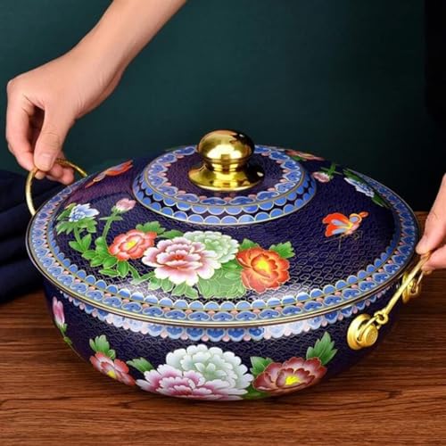 Olla para Hot Pot de Cobre 34 cm Azul miniatura 7