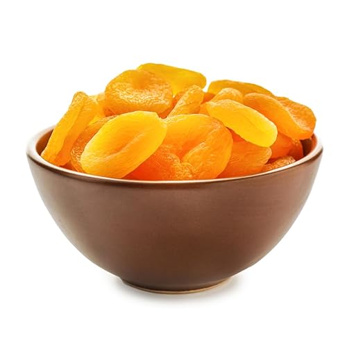 Naturalee Albaricoques secos de 2 libras, sin hueso, sin azúcar añadido, sin gluten, vegano, aperitivo alto en fibra