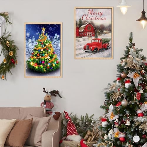 Ninonly 6 Pack Chirstmas Diamond Painting Kits for Adults 5D Full Drill Diamond Art for Kids Beginner DIY Diamond Dotz Craft Kits for Home Decor (11.8x15.8 inch) 8 51f7P2ER85L. AC