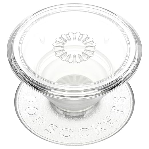 PopSockets: PopGrip - Soporte y Agarre para Teléfonos Móviles y Tablets con un PopTop Intercambiable - Clear