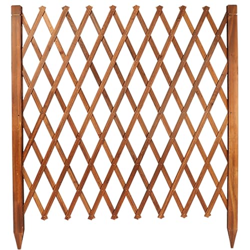 Treillis Jardin En Bois Extensible,Clótures Enfichable Décoratives,Bordure Jardin Exterieur Bois Cloture,Pour Clôture De Cour Paysage Potager Portails à...