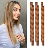6 Pcs Leopard Striped Hair Extensions Clip in Hairpiece 20 inch Synthetic Feather Scene Hair Extensions Long Straight Colorful Striped Hairpieces for Girl Women Cosplay Christmas Party Halloween Use