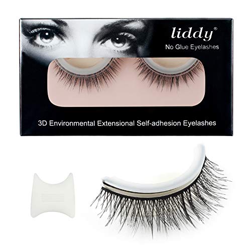 LIDDY 3D Lashes Self-adhesive False Eyelashes Makeup Reusable Natural Hand Made Fake Eyelashes– Natural Fashion Eye Lash Extensions for Fashion &Makeup (3D-08)