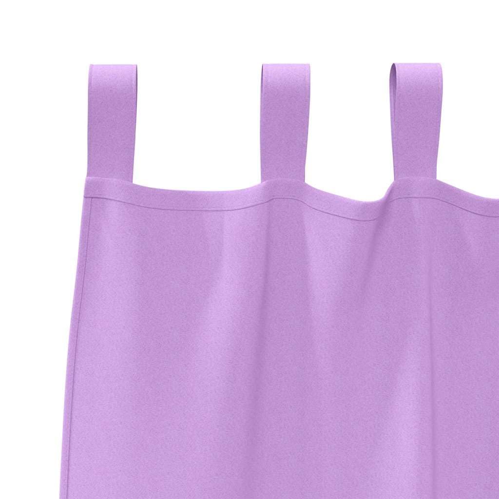 Verdunkelungs-Vorhänge mit Ringen 2 Stück lila 175 x 140 cm Polyester mit Blickdicht, Ösen und Schlaufen für Wohnzimmer Schlafzimmer Küche, vielseitige Aufhängung und Lichtkontrolle