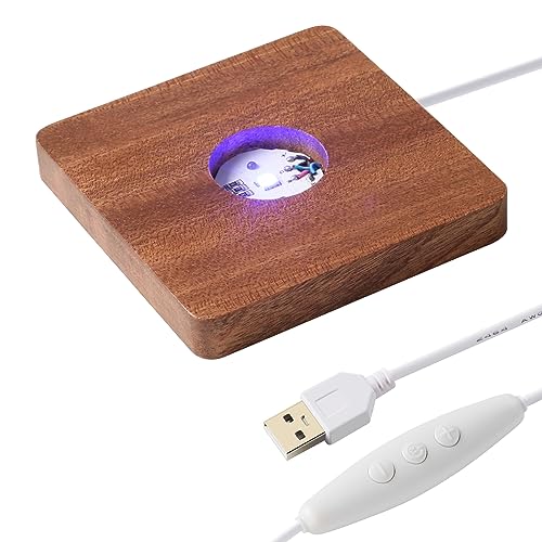 IFOLAINA LED Wood Light Base Square