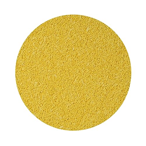 BrandNewCake® Virutas de Chocolate Amarillo 200gr - Decoración para Tartas - Sprinkles - Fácil de Usar