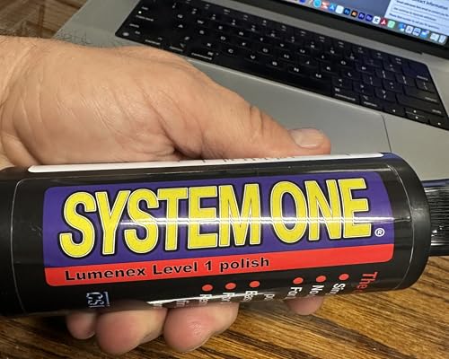 System ONE Lumenex Level 1 Polish, Professional Auto Detailing Compound, 8 Fl Oz, No-Dust Formula