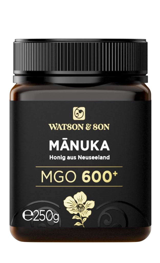 Watson & Son Manuka Honig MGO 600+ 250g | Premium Qualität aus Neuseeland