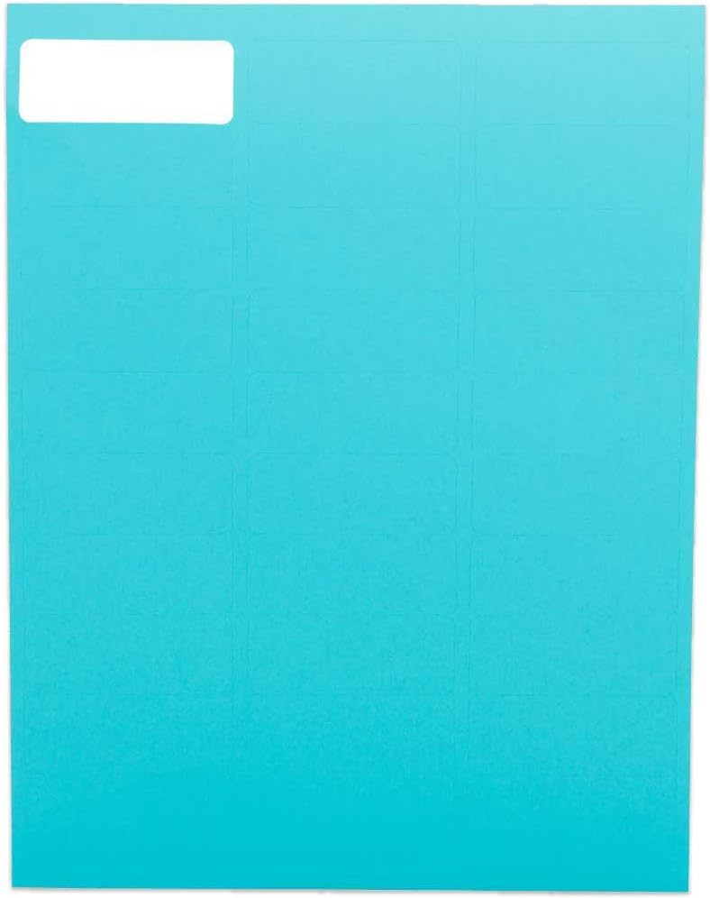 JAM PAPER Return Address Labels - Standard Mailing - 1 x 2 5/8 - Assorted Bright Colors - 600 Shipping Labels/Pack