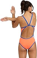 Vista 2 de Arena Traje de baño Performance Icons Solid Super Fly Back para mujer