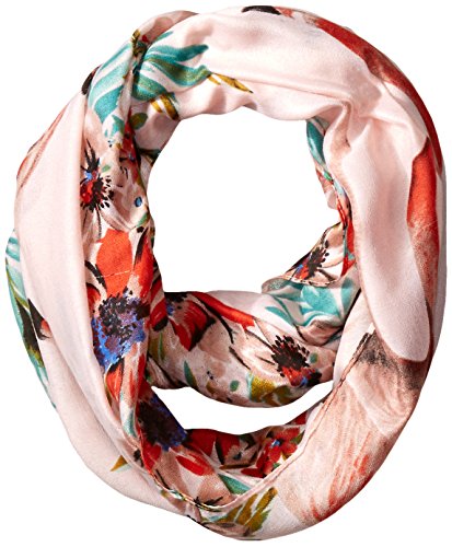 D&Y Women's Flamingo and Palm Print Crepe