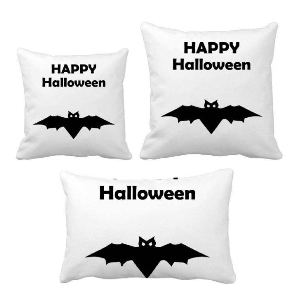 Housse de coussin Halloween motif chauve-souris pour changer de déco rapidement
