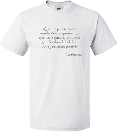 Mygoodprice T Shirt Col Rond Guethenoc Gueuler Dans Le Cul D Un Poney Citation Kaamelott Amazon Fr Vetements Mygoodprice T Shirt Col Rond Guethenoc Gueuler Dans Le Cul D Un Poney Citation Kaamelott Amazon Fr Vetements