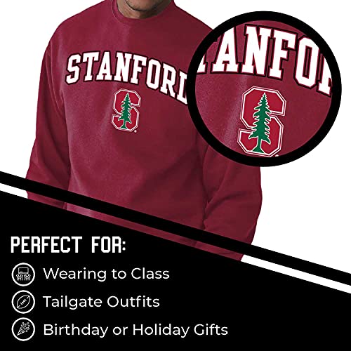Image of NCAA College Sweatshirt Fleece Crewneck Pullover for Men and Women | Officially licensed NCAA college gameday crewneck pullover - 9 oz fleece lined sweatshirt with arch and logo design