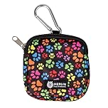 Small Dog Treat Bag, Dog Treat Training Pouch Bag, Pocket Size Travel Dog Walking Bag, Dog Walk Treats Pouch, Dog Treat Pouch, Pet Bag For Lead Treats, Pet Treat Pouch For Training (Pawprint)