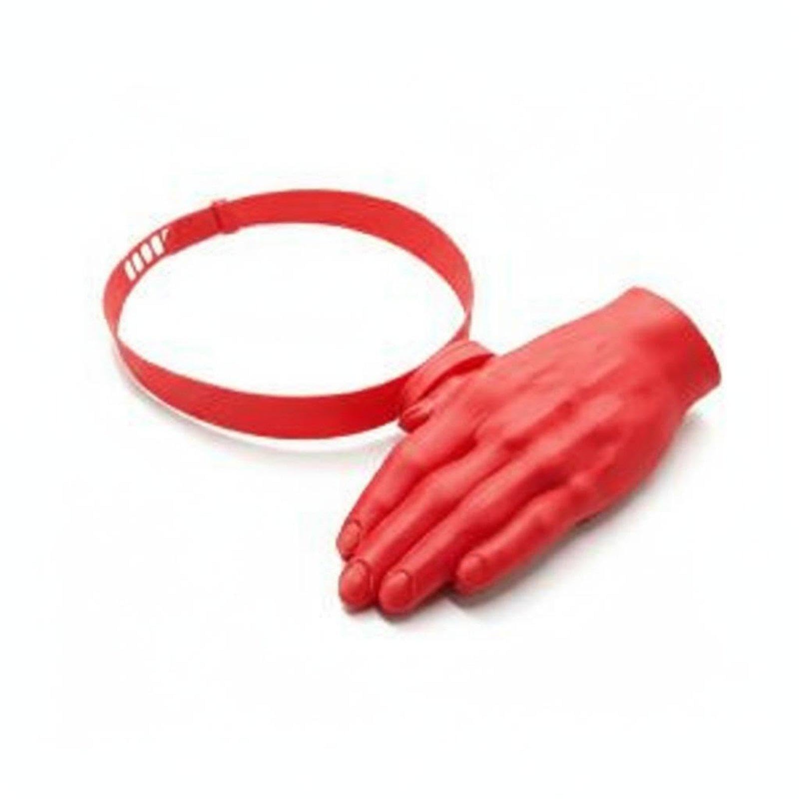 Hand-Shaped Visor Hat Shaped Glossy Hand Visor Wearable Novelty Sun Shield Red Palm Hat-image-22