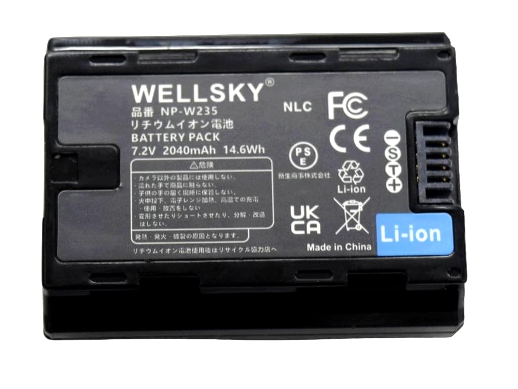 Amazon | WELLSKY NP-W235 互換バッテリー [ 純正充電器で充電可能 残