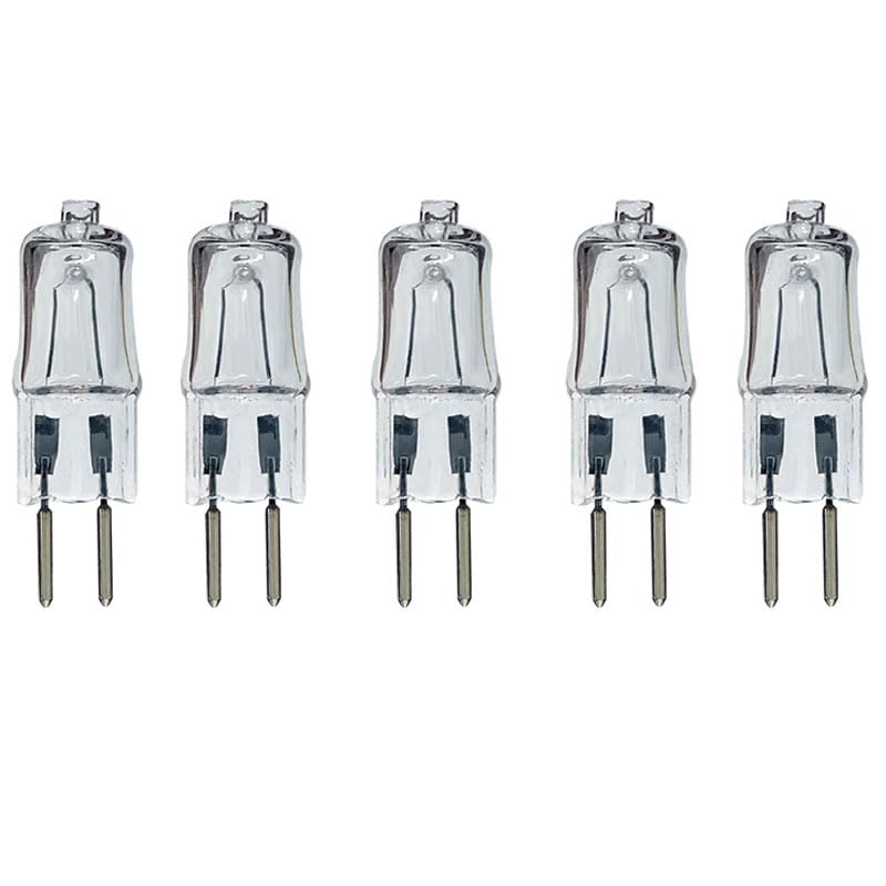 UGEFKMQ G5.3 Clear Capsule Lamp Bulbs 35W Halogen Bulbs G5.3 220V 35W Halogen Bulbs Jc Bi-Pin Base Dimmable Warm White,50W,10Pc