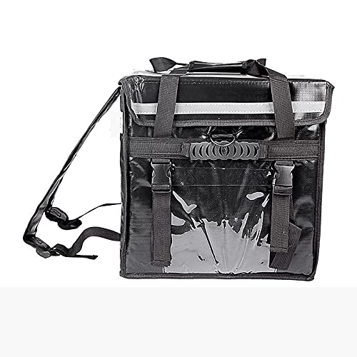 Borsa Termica Pizza,Borsa per La Consegna Serrature a Spalla 62L Cabina di refrigerazione isolata Cabina da Takeout Impermeabile Cabina di Consegna del Contenitore di Consegna Alimentare