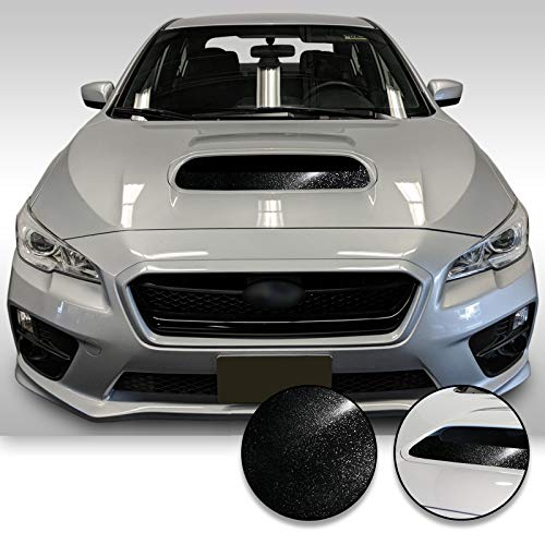 Hood Scoop Vinyl Decal Overlay Wrap Trim Inserts Sticker Compatible with and Fits WRX STi 2015 2016 2017 2018 2019 2020 - Glitter Gloss Black