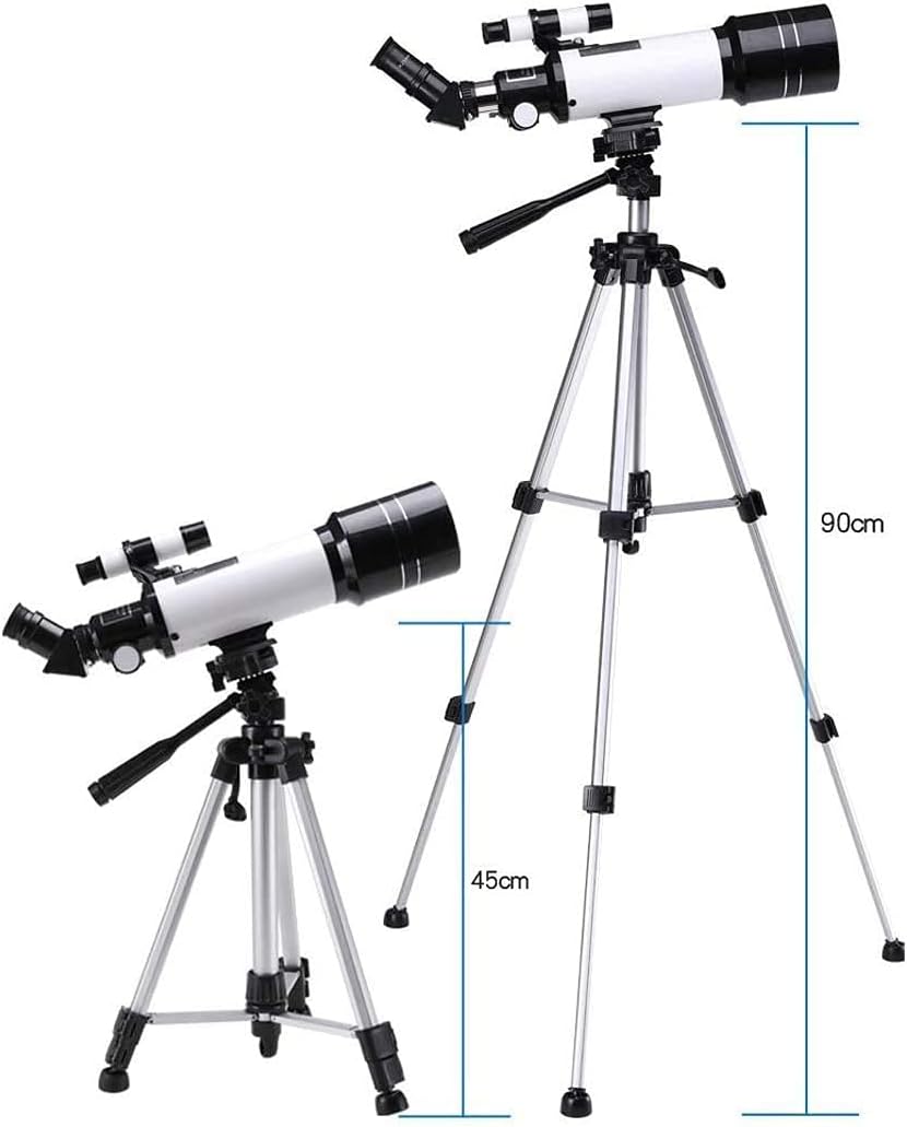 Professional Refractor Telescope Telescope for Kids Adults Astronomy Beginners 70mm Telescopes 700mm Focal Length 120X Magnification Travel Scope Refractor Telescopes Blue