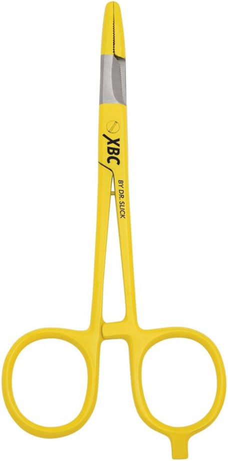 Dr. Slick Scissor Clamp, 5", Yellow, Straight (NEW)