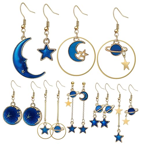 OATIPHO 7 Pares Pendientes Estrella Pendientes De Gancho Pendientes De Mujer De Moda Pendientes De Moda Para Mujer Pendiente De Para Mujer Accesorios Para La Oreja Metal