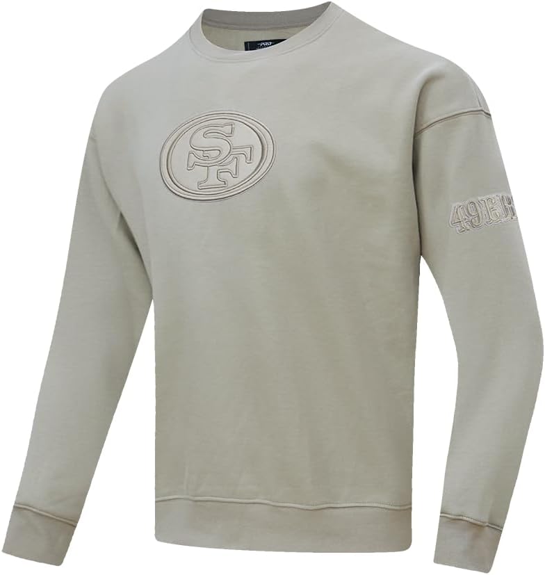 Pro Standard Mens NFL Neutral Fleece Crewneck Sweatshirt