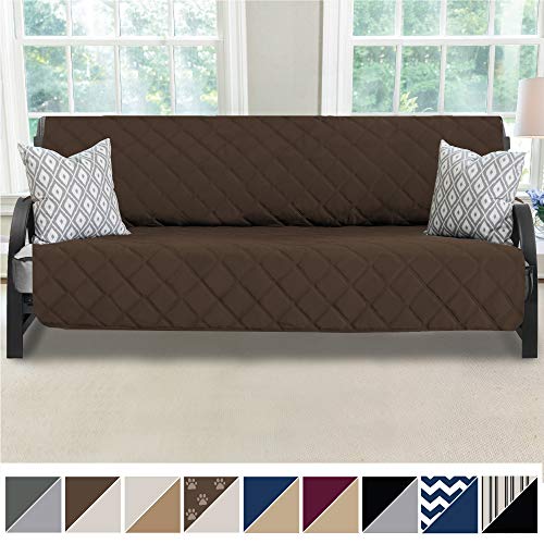 MIGHTY MONKEY Premium Reversible Futon Slipcover, Seat Width to 70 Inch Furniture Protector