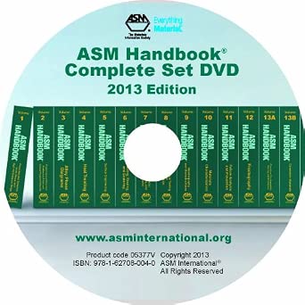 Amazon.com: ASM Handbook Complete Set DVD, 2013 Edition: 9781627080040 ...