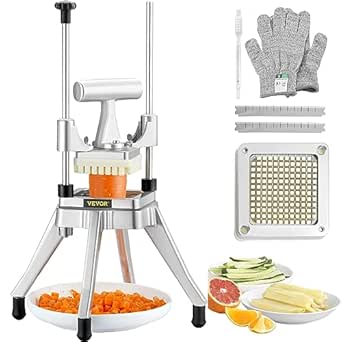 VEVOR Commercial Vegetable Fruit Chopper 1/4