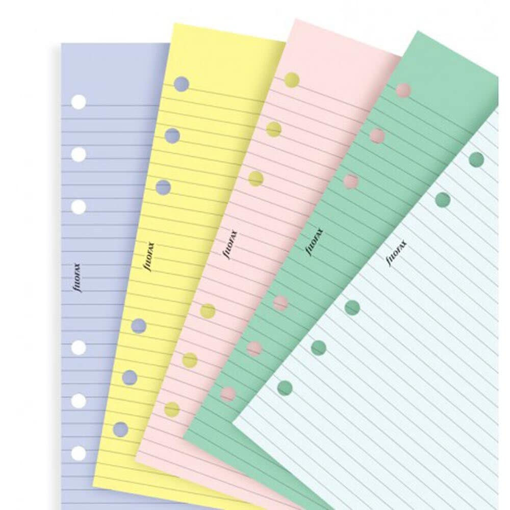 Filofax Terminplaner Personal + Blätter sortiert + 1 Index Blumie selbstklebend (Aquamarinblau)