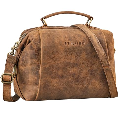 Organizzazione ottimale: Grazie ai pratici scomparti con cerniera e a quelli a scomparsa della borsa da donna in pelle, tutto è sempre a portata di mano e ben organizzato. Avrete tutto sott'occhio e potrete concentrarvi completamente sulla vostra avventura.