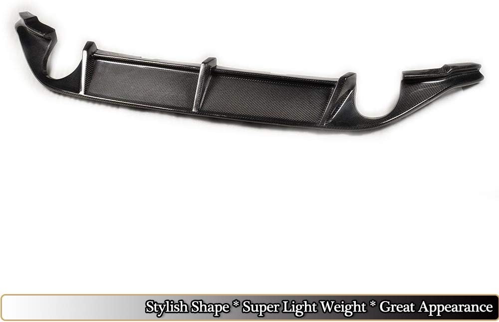 Carbon Fiber Rear Diffuser fits for Volkswagen VW Golf VII 7 MK7 Standard & GTI 2014-2016 Factory Outlet Lower Bumper Lip Spoiler Body Kit(Not for Golf 7 R & R Line)