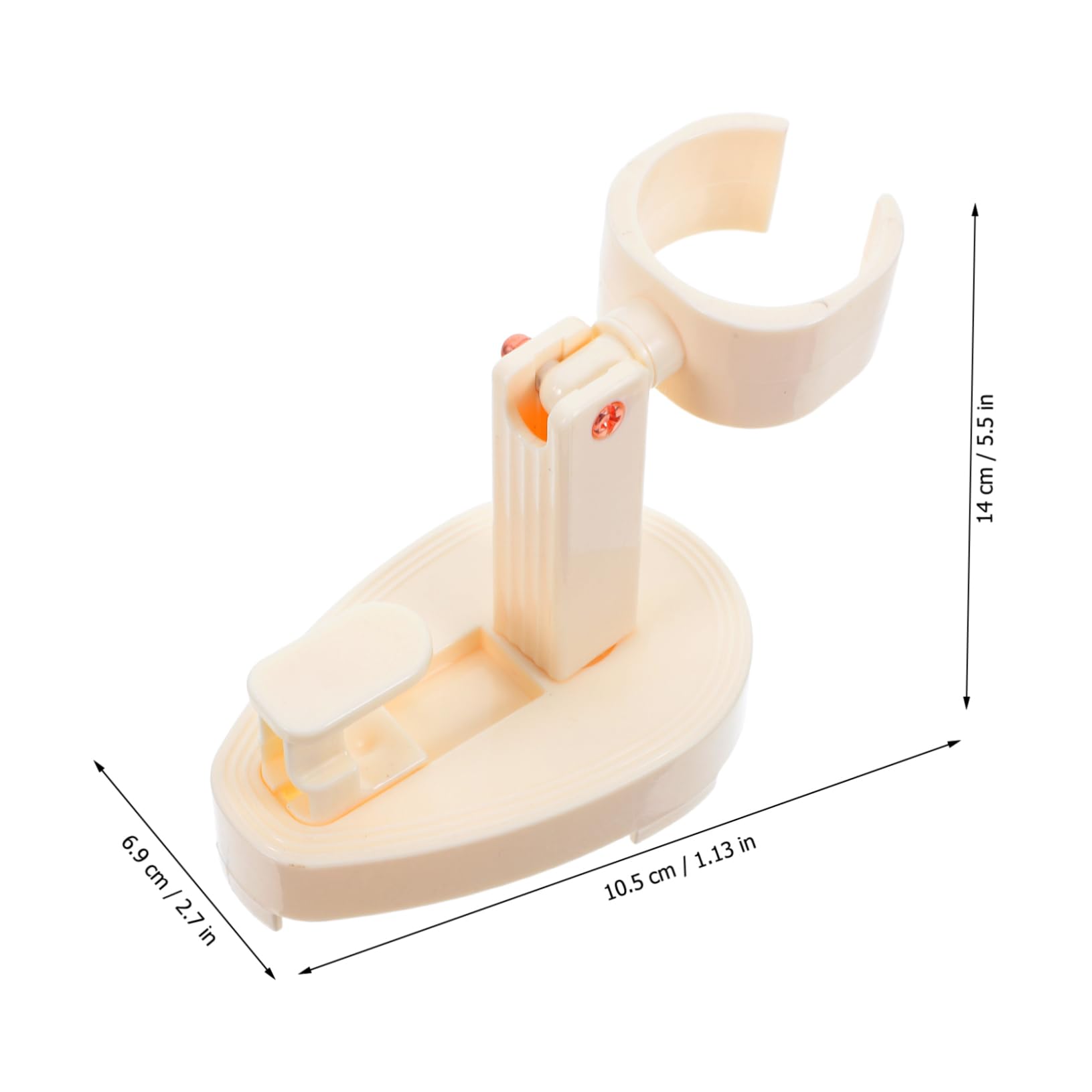 PRETYZOOM Hair Dryer Rack Universal Hair Dryer Holder No Drill Mounting 360° Rotation Hot Tool Shelf Compact for Travel