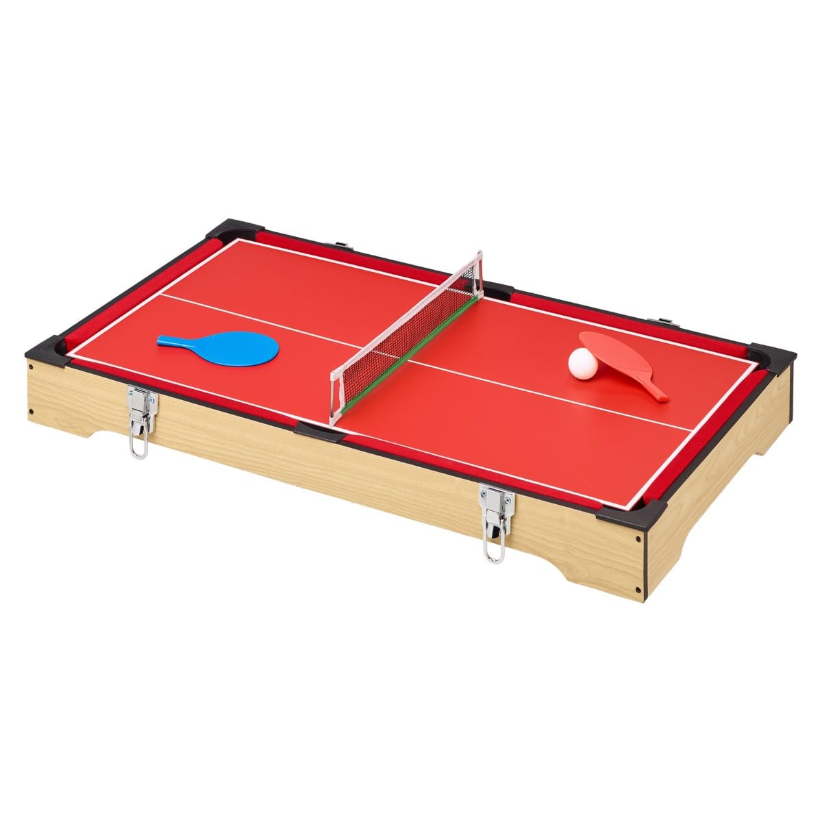 Kangui Table Multi Jeux 4 en 1 - Babyfoot Barres télescopiques - Billard - Ping Pong - Hockey