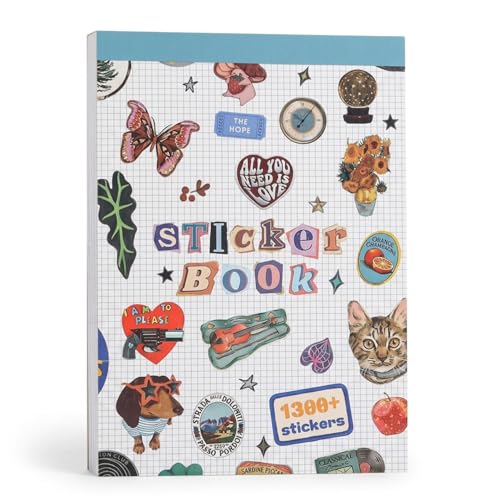 Image of PATPAT 50 Sheets Sticker Book for Journal, 1300 Cute Designs
