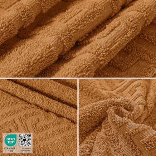 nice homeit Set mit 2 großen Badetüchern, 100 x 150 cm, extra großes Badetuch aus 100% ringgesponnener Baumwolle… – Ansicht 3