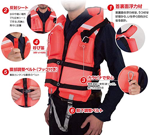 Amazon.co.jp: Floating Vest Adult Life Jacket : Sports & Outdoors