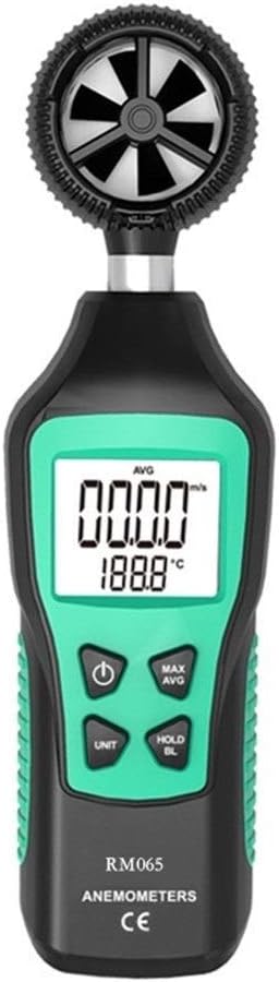 Measuring Instrument 3 in 1 RM065 Digital Anemometer Thermometer Wind Chill Tester 5 Switchable Wind Speed Unit Meter Air Velocity