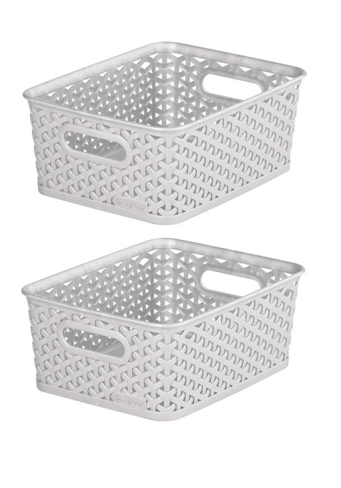 Curver Grey 2 X 8L Basket
