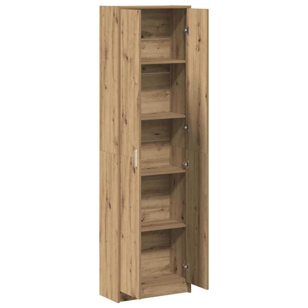 Refined Armario Roble Artesanal 55 x 25 x 189 cm Madera de ingeniería
